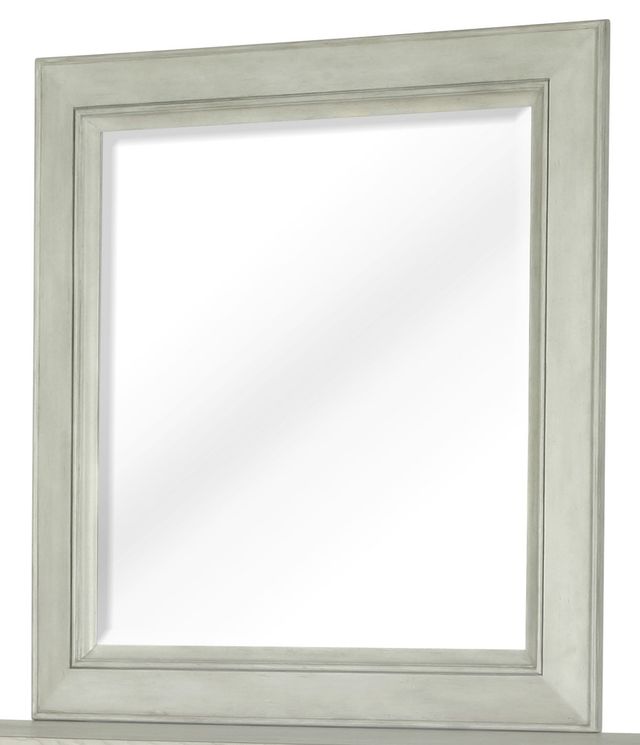 Magnussen Home® Raelynn Weathered White Concave Framed Mirror-1