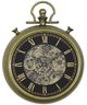 YHD Aged Golden/Black Wall Clock-0