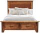 Horizon Home® Urban Rustic Brown King Upholstery Panel Storage Bed-0