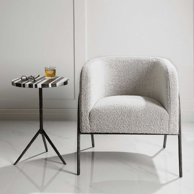 Uttermost® Jacobsen Gray Accent Chair-1
