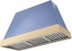 AGA Euclid 48" Carnaby Blue Wall Mounted Range Hood  with Polished Brass Trim-0