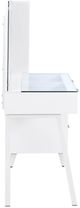 Coaster® Souza White High Gloss Vanity Table With LED Mirror-4