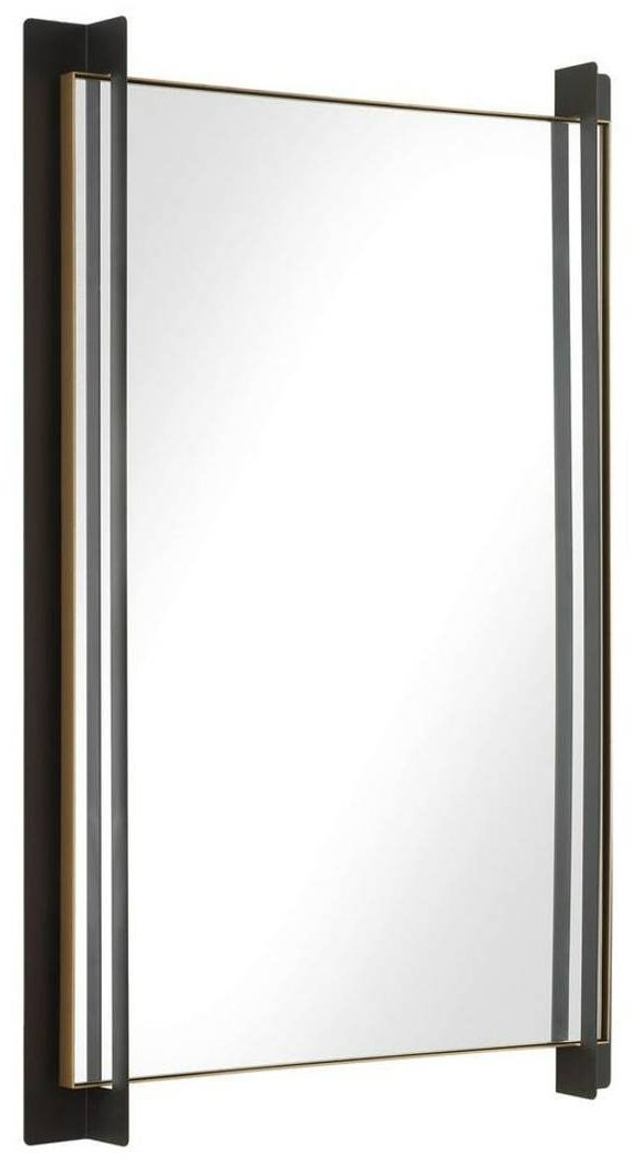 Uttermost® Cunene Gold/Matte Black Accent Mirror-0