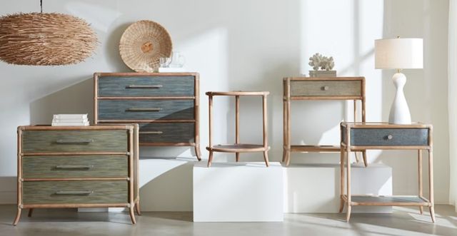 Hooker® Furniture Retreat Dune/Green Bedside Table-1