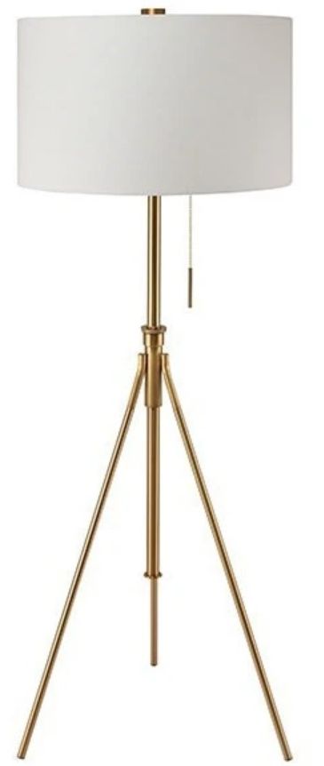 Furniture of America® Zaya Stained Gold Floor Lamp-0