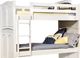 American Woodcrafters 6510 Cottage Traditions Clean White Cottage Twin/Twin Bunkbed-1