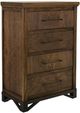 International Furniture Direct Walnut Reddish Brown Chest-0