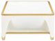 Michael Amini® La Terrazza Creamy Pearl Rectangular Cocktail Table-2