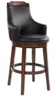 Homelegance® Bayshore Burnished Oak/Dark Brown Swivel Pub Height Chair-0