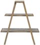 A & B Home Dark Gray/Natural Brown A-Frame Shelf -1