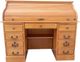 TEI Harvest Brown 54" Roll Top Desk-1