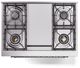 Ilve® Nostalgie II Series 36" Emerald Green Pro Style Dual Fuel Range-2