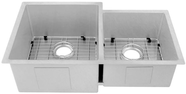 ZLINE Jackson Satin Stainless Steel 32" Undermount Double Bowl Kitchen Sink with Bottom Grid-1