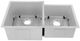 ZLine Jackson Satin Stainless Steel 32" Undermount Double Bowl Kitchen Sink with Bottom Grid-1