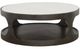 Fairfield® Ashbury White Carrara Marble Top Cocktail Table with Gray Base-2