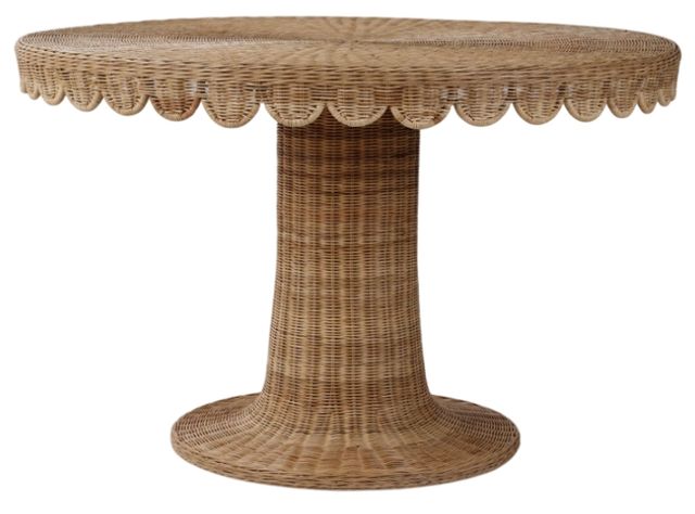 Bramble Customizable Scalloped 48" Dining Table-0