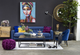 Moe's Home Collection PJ Wine Velvet Pouf-4