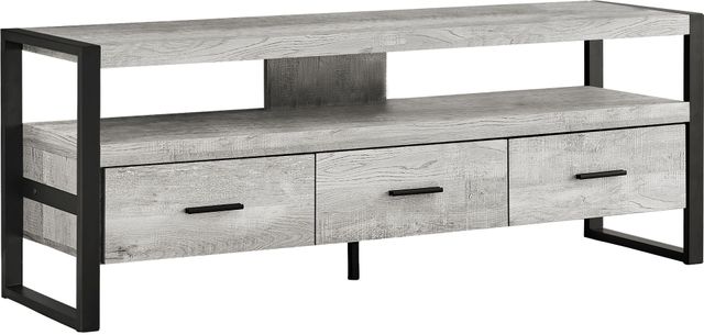 Monarch Specialties Inc. Grey Reclaimed Wood 60" TV Stand