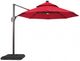 Furniture of America® Nuti Red Aluminum/Fabric Outdoor Patio Umbrella and Base-1