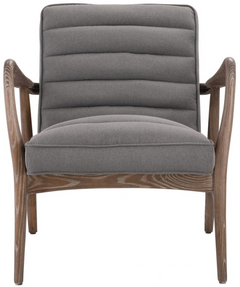 Chaise capitaine Anderson en tissu gris Moe's Home Collections®