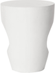 Moe's Home Collection Aylard Cream White Fiberstone Outdoor Stool-2