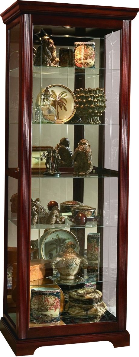 Pulaski™ PFC Victorian Brown Two Way Sliding Door Curio-0