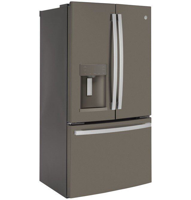 GE® 36" 22.1 Cu. Ft. Fingerprint Resistant Slate Counter Depth French Door Refrigerator-4