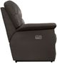 La-Z-Boy® James Walnut Leather Power Reclining Loveseat with Console and Headrest-2
