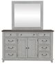 Liberty Furniture River Place Riverstone White/Tobacco Dresser and Mirror-2