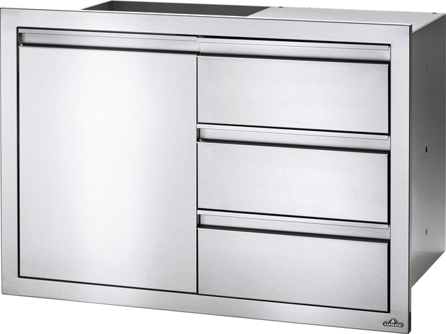 Napoleon Stainless Steel Single Door & Triple Drawer Combo-2