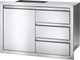 Napoleon Stainless Steel Single Door & Triple Drawer Combo-2