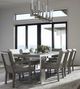 Bernhardt Foundations Light Shale Top Dining Table with Stainless Steel Base-1