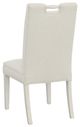 Fairfield® Customizable Entree Dining Pull Tall Back Dining Chair with Linen Legs-3
