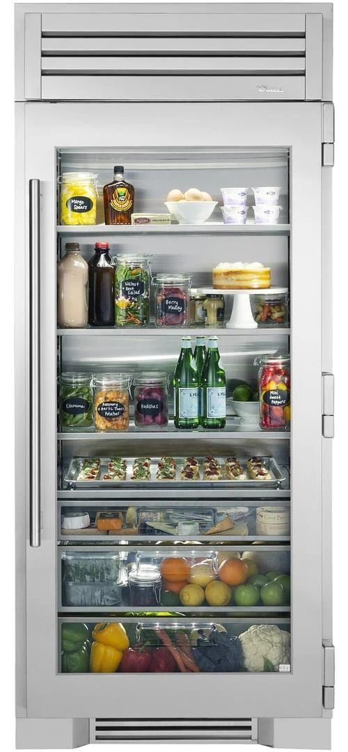 True® 36 in. 25.1 Cu. Ft. Stainless Steel Built In Column Refrigerator-0