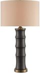Currey & Company Roark Beige/Matte Black Table Lamp-0