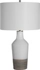 Uttermost® Dakota White Crackle Glaze Table Lamp-0