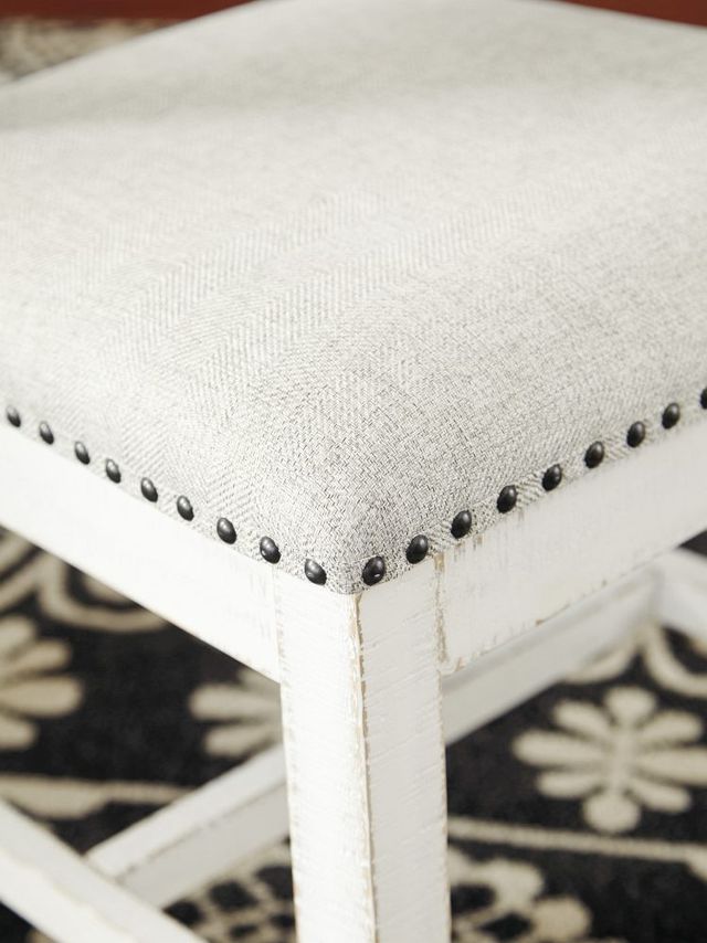 Signature Design by Ashley® Valebeck Beige/Distressed Vintage White Upholstered Dining Side Chair-5