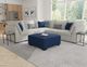 Corinthian Furniture Bianca 5-Piece Gray Curved Sectional-1