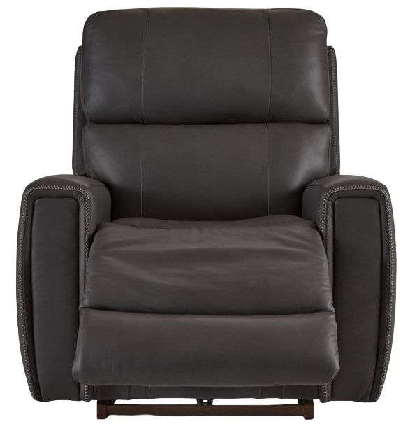 La-Z-Boy® Apollo Slate Leather Manual Rocking Recliner-4