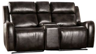Furniture of America® Barclay Dark Brown Power Reclining Loveseat