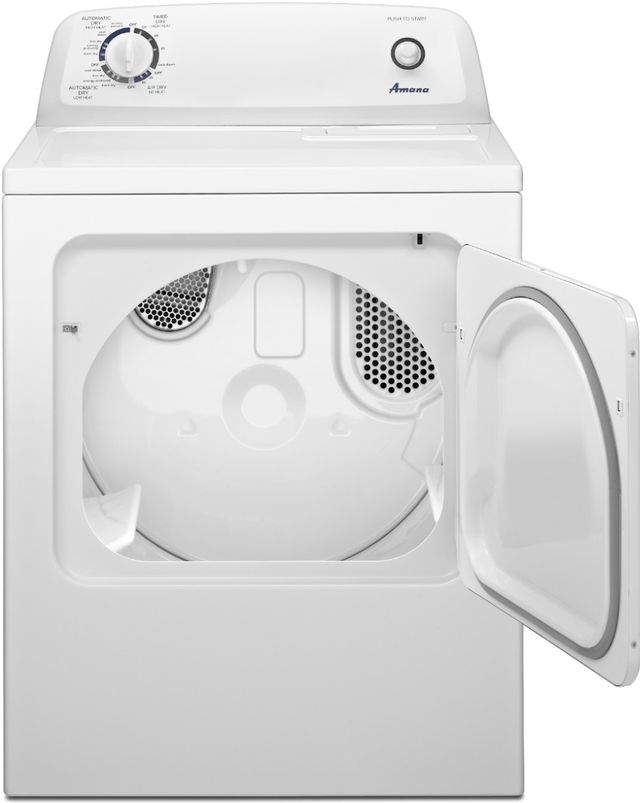 Amana® 6.5 Cu. Ft. White Front Load Electric Dryer-1
