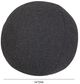 TOV Furniture Boba Black 14" Round Throw Pillow-1