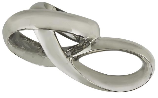Deco Marche Silver Infinity Loop Sculpture-1