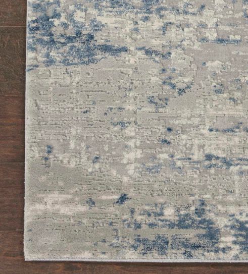 Nourison Home™ Rustic Textures Blue Ivory 5'x7' Style 13 Area Rug-2
