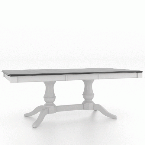 Canadel Customizable Gourmet 82" VS Base Dining Table with One Removable Leaf-2