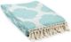 Surya Trellis Mint 50"x70" Throw Blanket-1