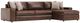 Bernhardt Nest Bernhardt Living 2-Piece Brown Leather Right-Arm Facing Sectional-0