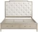 Homelegance® Genoa Ivory/Light Oak King Storage Platform Bed-4