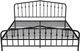 Novogratz Bushwick Black King Metal Bed-2