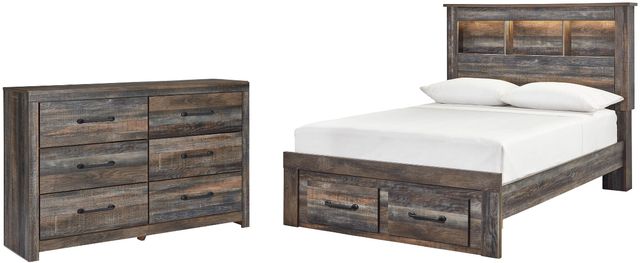 Signature Design by Ashley® Drystan 2-Piece Multi Full Panel Bookcase Bed Set-0